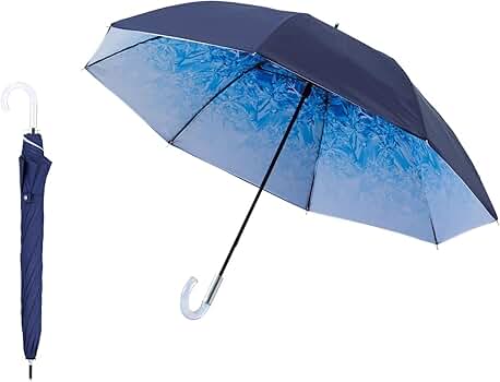 Amazon | [エスタ] 断熱パラソル 日傘 長傘 遮光 遮熱 UVカット 晴雨